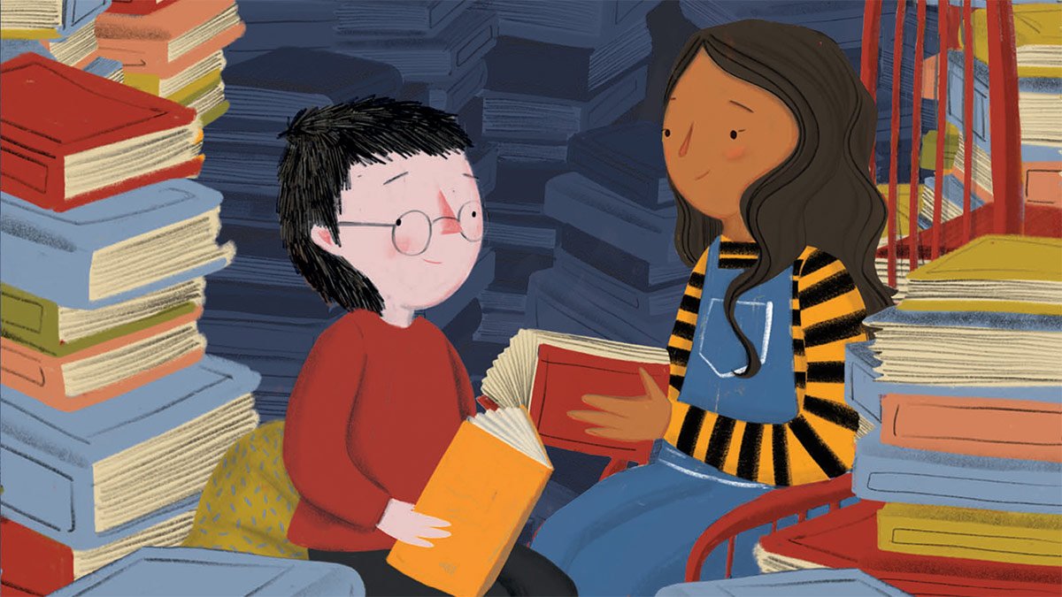 We don't know what we would do if our favourite bookshop suddenly disappeared 😨 But that's what happens in The Missing Bookshop!

Take a look inside this gorgeous story from <a href="/storytellersinc/">Katie Clapham</a> and Kirsti Beautyman here: booktrust.org.uk/news-and-featu…