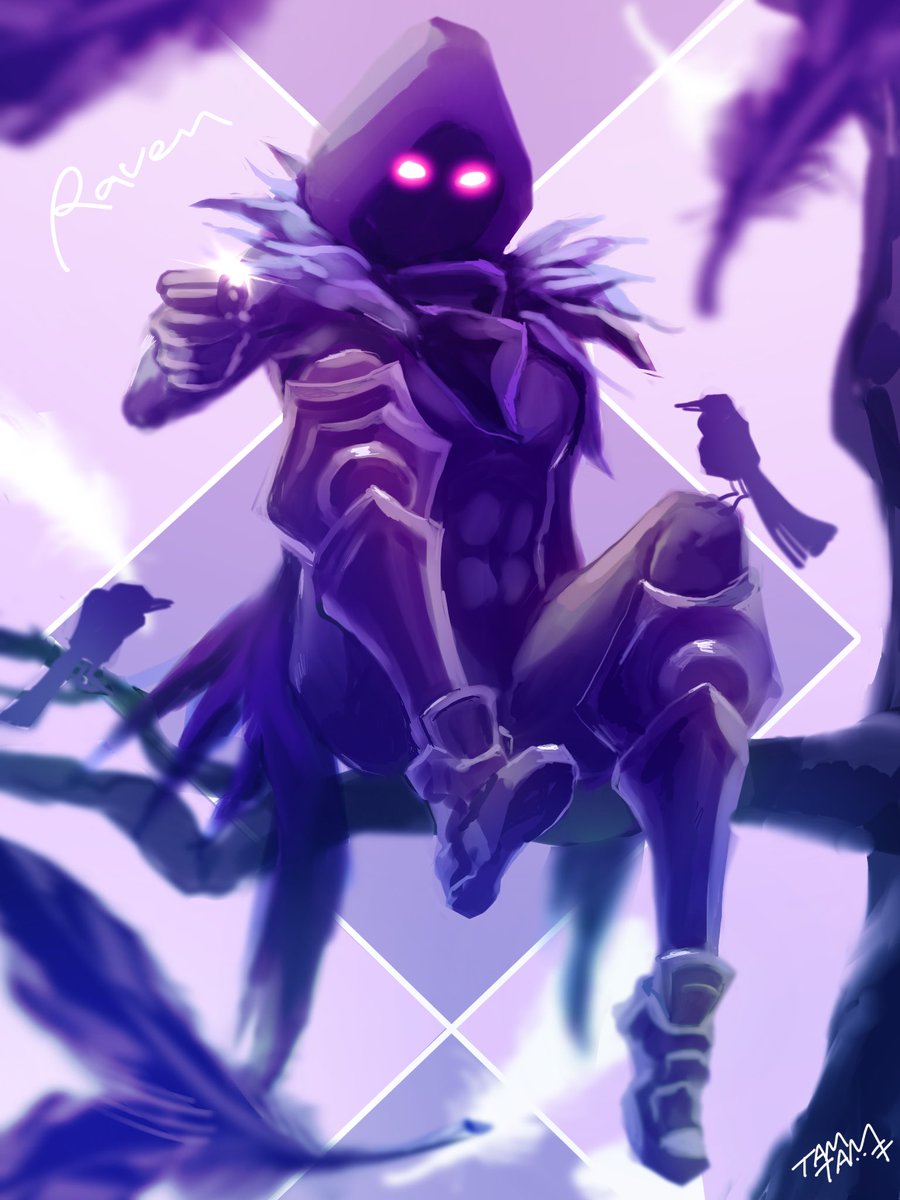 Tam Tam Busy レイブン Fortniteart フォートナイトイラスト Raven