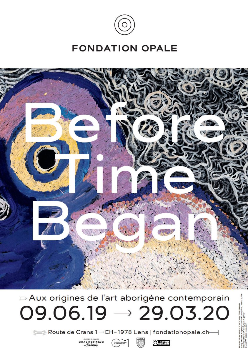 TODAY START of the exhibition - Before Time Began at Fondation <a href="/FondationOpale/">Fondation Opale</a>. OPEN this Sunday, June 9 at 10:00 → 18:00. 
09.06.19 → 29.03.20 - Opening hours art gallery - Wednesday – Sunday: 10:00 – 18:00 fondationopale.ch. #beforetimebegan #cransmontanaabsolutely