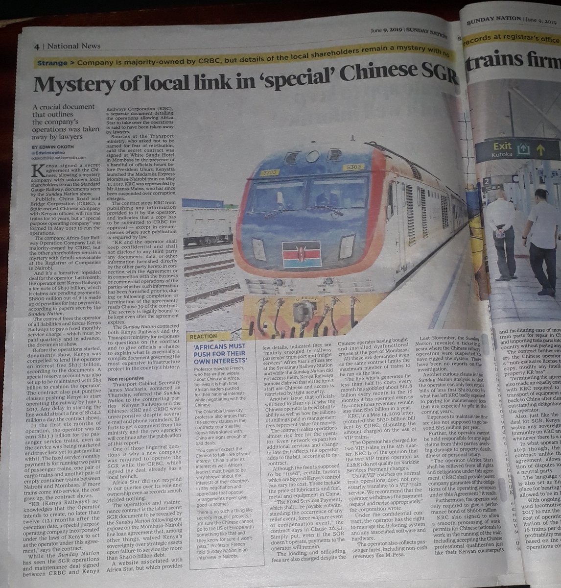 EricNjiiru's tweet photo. Stories that get you tired even before you start reading @dailynation #SGRScam https://t.co/XnOSEqMt66
