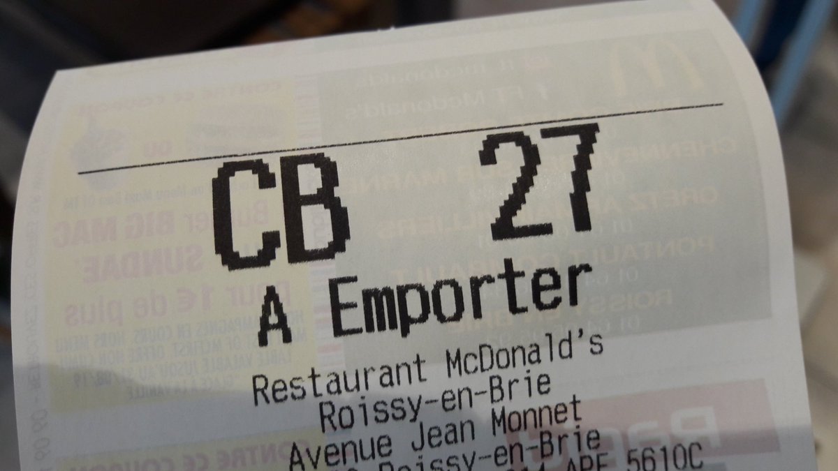pmr446's tweet photo. Quand la borne de chez McDo te reconnait et qu'elle te fait un clin d'œil personnalisé 😀 https://t.co/ZyuRKpovhM