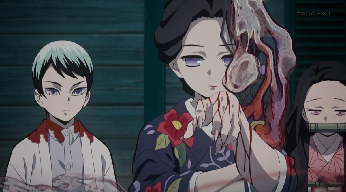 鬼滅の刃』10話 珠世さんの術で呪いが発動して朱紗丸の死に直面しての