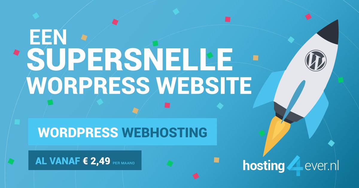 Hosting4ever's tweet photo. Heb je webhosting met daarop WordPress? waarom dan geen WordPress hosting? https://t.co/k8vyrhKkY4 #WordPress #webhosting https://t.co/fRWOTrabYh