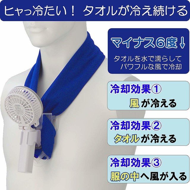 ライブドアニュース 合体 扇風機と冷却タオルがコラボした 冷却タオルファン T Co V92xlv2t7s 冷却タオルに風をあてて 吸収した水を気化させることにより タオルと風の両方を冷やす仕組み 料理中の煙よけにもなるという