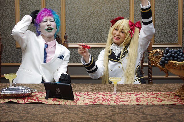 zenjiro421's tweet photo. 嫁さんと鷹ジョー合わせしてきましたー
1シリアス力一
2B'z歌枠
3リオン様とかっこ良く
4一緒にゲーム
力一は色んな表情が映えるんで、楽しかったっす
にじさんじレイヤー増えろ〜
#にじさんじ
#リオンアート
 #ジョー設展 https://t.co/d2VYktxxR8