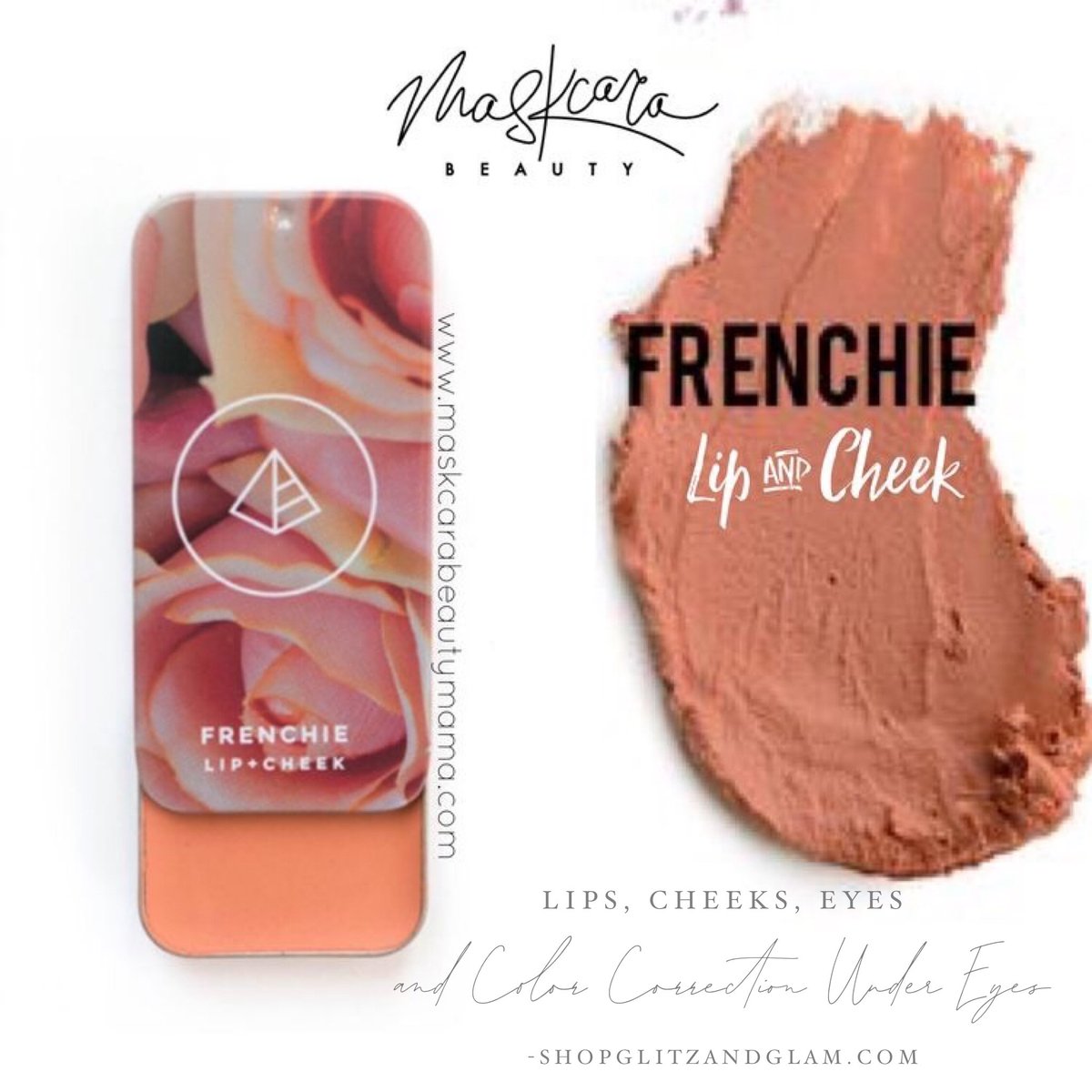 Frenchie is quite the multi purpose product!! you can use it for your lips, blush, eyeshadow and for color correction like dark circles under eyes! 

#maskcara #maskcarabeauty #maskcaramakeup #undereyecircles #darkcircles #colorcorrection #makeuptips #frenchie #maskcaraartist