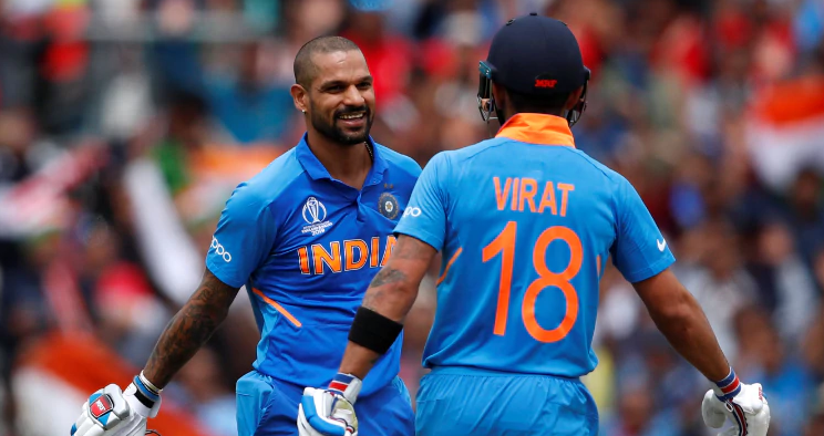 bstvlive's tweet photo. #Cricket_Update - भारत का दूसरा विकेट गिरा, शिखर धवन 117 रन पर आउट। #INDvAUS https://t.co/daR91nwkyr