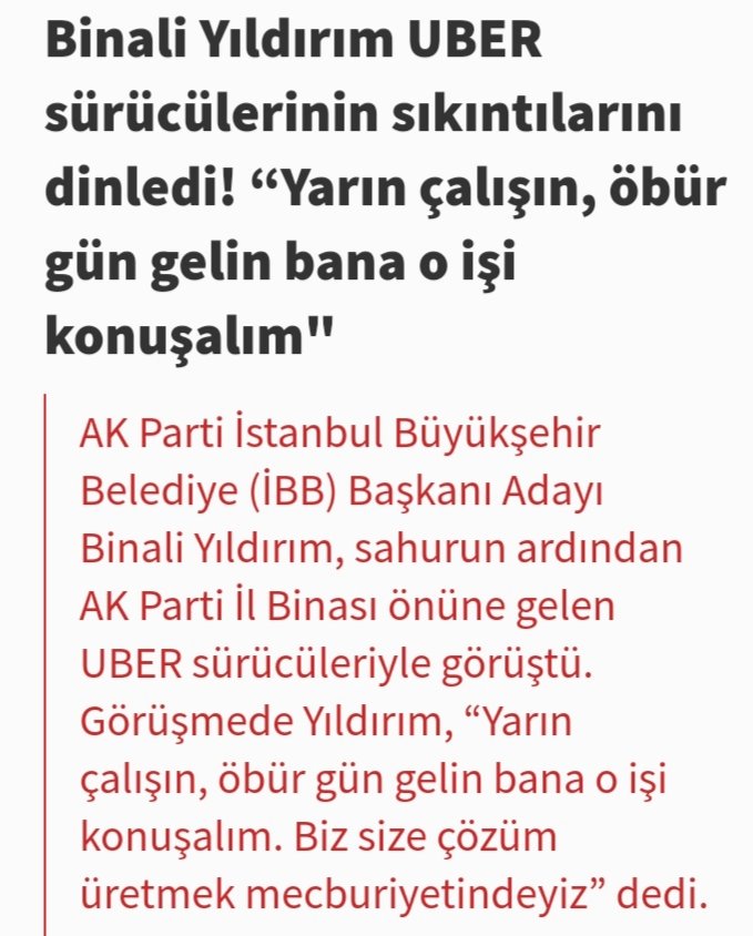 <a href="/BY/">Binali Yıldırım</a> Artık Sana güvenmiyoruz Kanka ! 😔😔😔 Ne oldu RANDEVU???  #ubergönüllüleri <a href="/RTErdogan/">Recep Tayyip Erdoğan</a> #halkuberistiyor <a href="/pekcan/">Ruhsar Pekcan</a>
