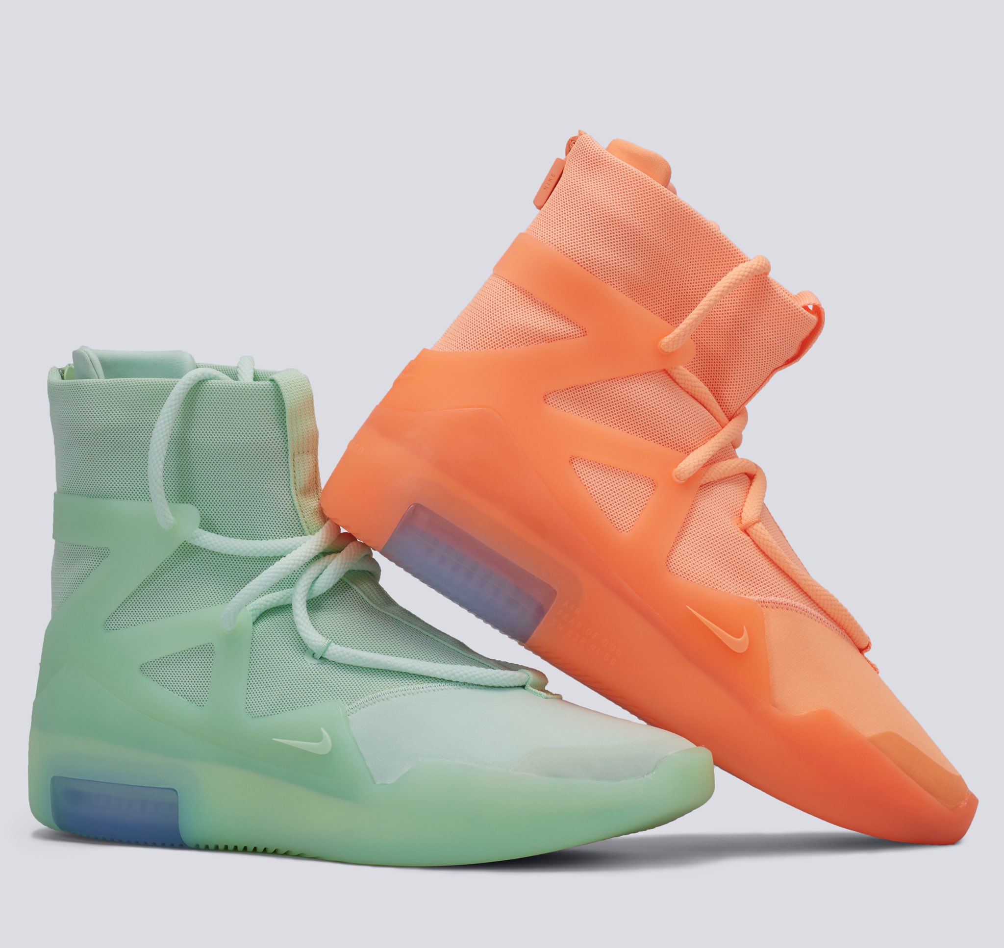 StockX on Twitter: "Bright colors in bold designs just time for summer from Nike and Jerry Fear of God - you cop the Frosted Spruce or Orange Pulse? Shop