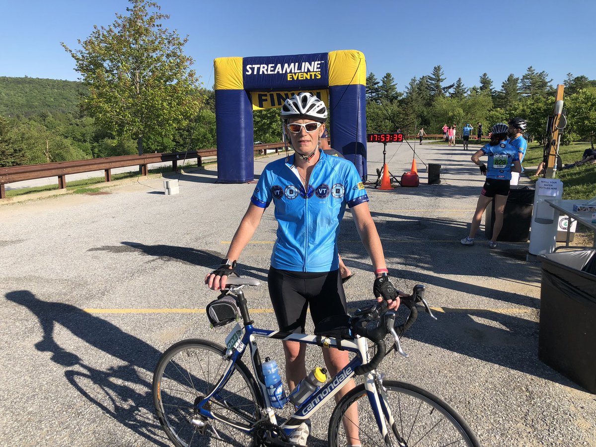 RedNerb's tweet photo. Still thinking back on yesterday’s #cycling accomplishment. I rode 149 miles with 10,325 feet in elevation gain. I’ve ridden the #B2VT in the past, but the course has change and pushes you to your limits, mentally and physically. #DoEpicShit https://t.co/E01ylXYKU0