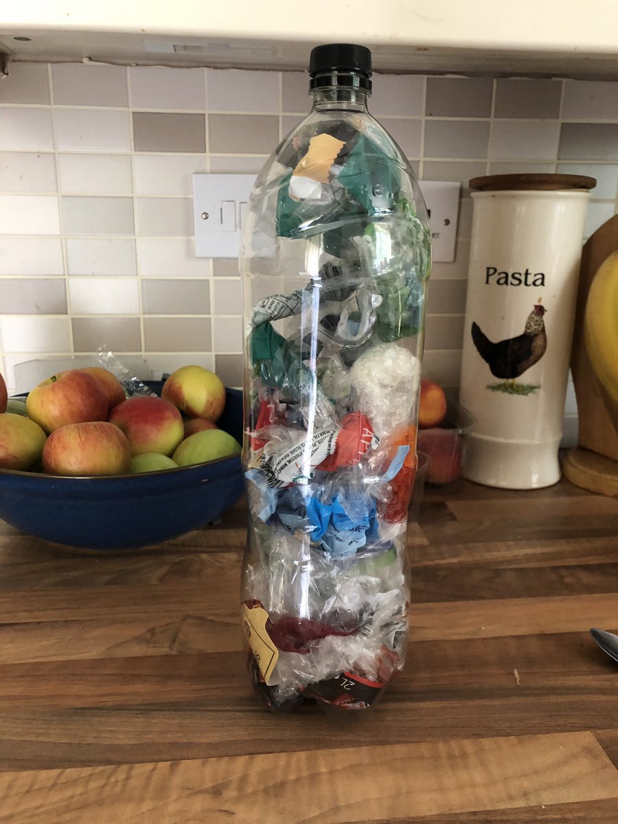 Started my first #ecobrick this morning.  No idea what I’m going to do with it when finished yet but am so sick of plastic bags packaging my fruit and vegetables.
