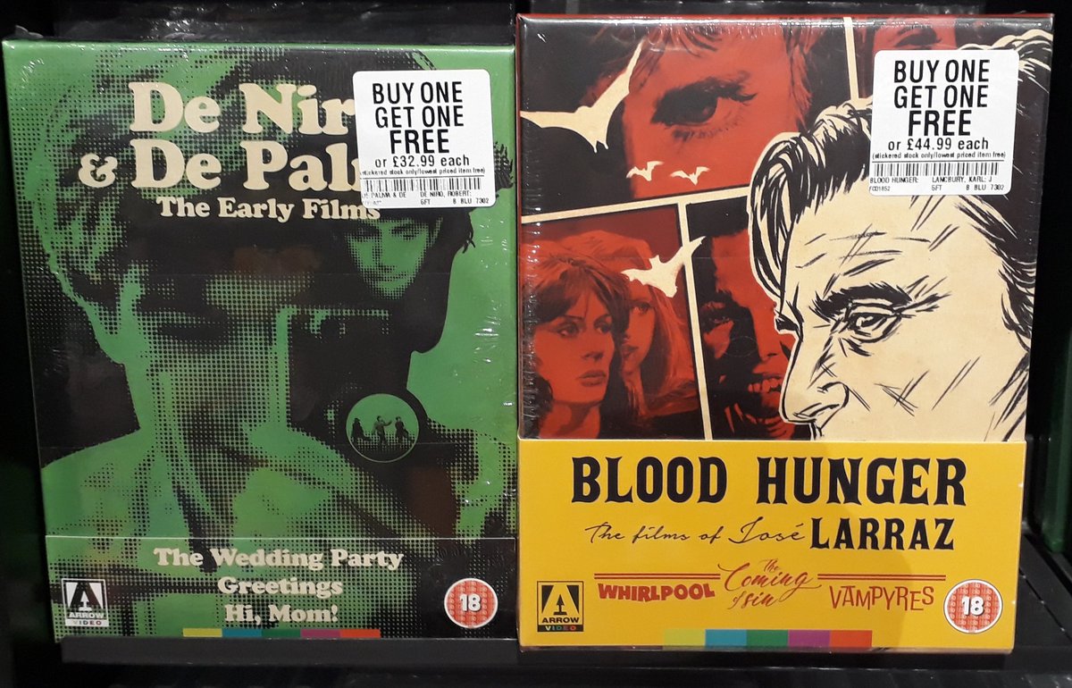 hmvIpswich's tweet photo. We also have some cracking box sets & special editions as part of our @ArrowFilmsVideo buy one get one free offer #ArrowBOGOF #hmvLovesArrow @Shop_Sailmakers https://t.co/eCWGMiSoPN