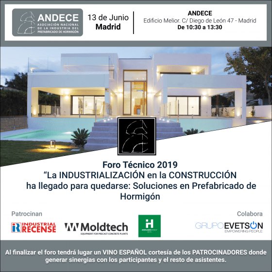 Nos vemos el próximo jueves 13 en este interesantísimo foro técnico organizado por <a href="/andece_general/">PrefabricadoHormigón</a> donde Xavier Ferrés Padró hablará de nuestro proyecto para la nueva estación del tren de alta velocidad de Rabat.

#prefabricados #hormigon #fachadas #industrialización