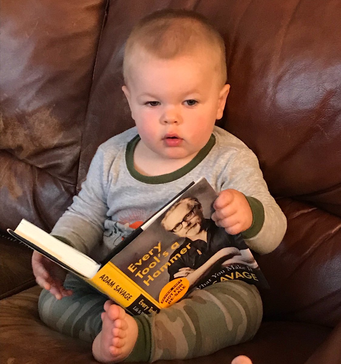 RobotMakerGirl's tweet image. I’m really not the best at #babysitting but since toddlers with power tools are frowned upon... I decided to try a book. #EveryToolsAHammer @donttrythis