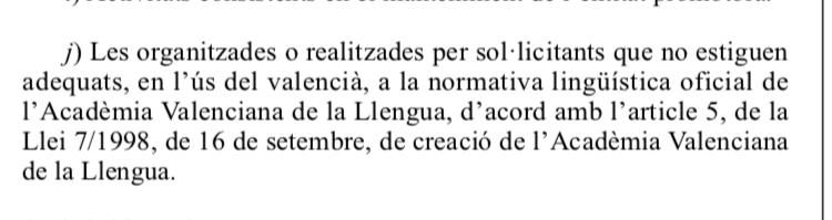 Òscar Rueda (@_oscarrueda_) on Twitter photo EL SECTARISME INSTITUCIONAL CONTINUA
La <a href="/GVA_Educacio/">Conselleria Educació</a> ha llançat una convocatòria d'ajudes a la «promoció de la cultura popular valenciana».
En castellà, català o esperanto, podreu rebre les ajudes. Pero si gasteu les normes de la RACV quedareu fòra.
#Oix
#RepúblicaBananera EL SECTARISME INSTITUCIONAL CONTINUA
La <a href="/GVA_Educacio/">Conselleria Educació</a> ha llançat una convocatòria d'ajudes a la «promoció de la cultura popular valenciana».
En castellà, català o esperanto, podreu rebre les ajudes. Pero si gasteu les normes de la RACV quedareu fòra.
#Oix
#RepúblicaBananera