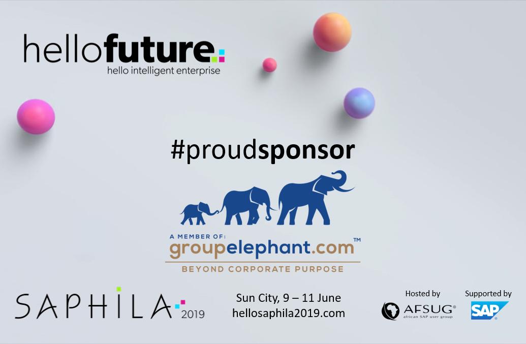 Saphila_Africa's tweet photo. Discover how #saphila2019 sponsor @groupelephant can help your business achieve value through innovation.
#proudsponsor #hellofuture #groupelephant #epiuse #advance #epiuselabs #g3g #sapconet #metagrated #zimele #beyondcorporatepurpose #ERP
https://t.co/QFbWXxRY8D https://t.co/BvFzjDFdcz