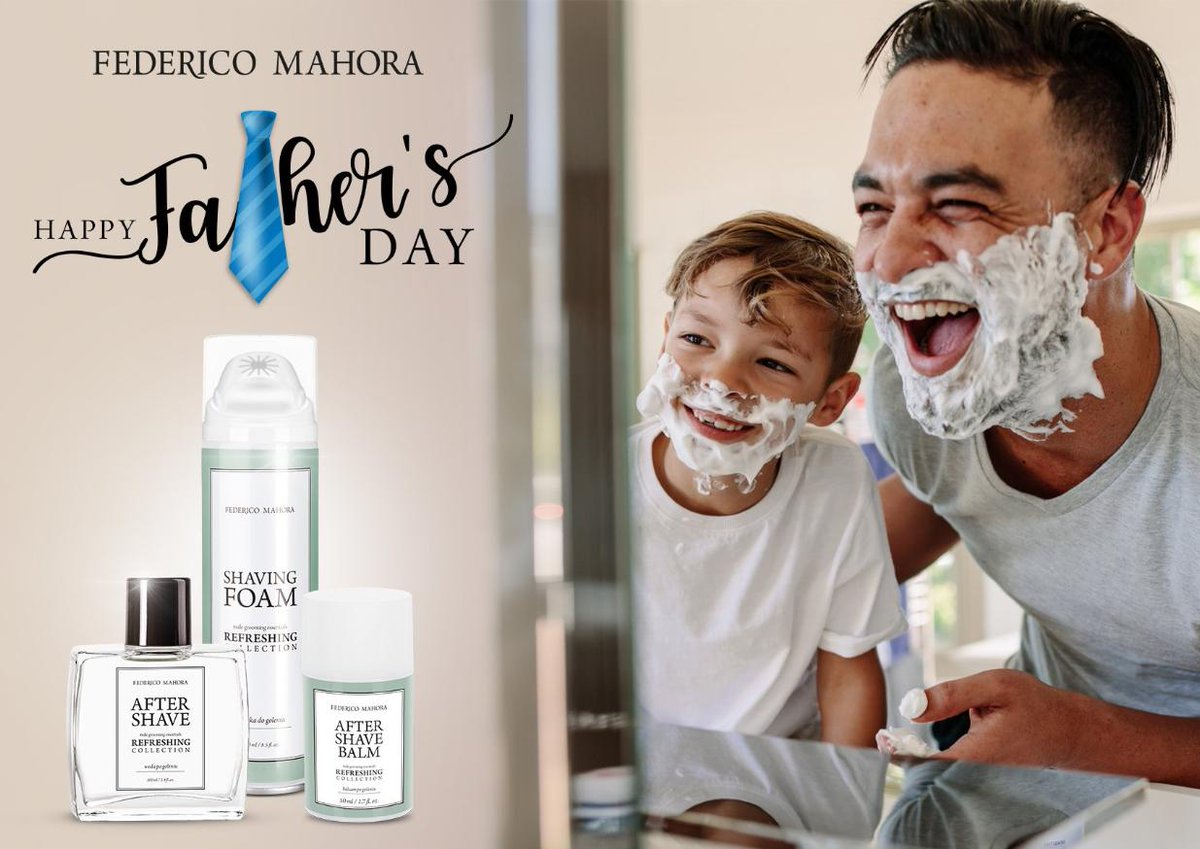 fmworldnolimit's tweet photo. The celebration of fathers and fatherhood is on!
💞 #Sunday16June 💞 #FathersDay

💞👔20% OFF
😍REFRESHING COLLECTION matching the most popular Federico Mahora Fragrances! 
• Shaving Foam: 134
• After Shave Balm: 52, 134, 199
• After Shave: 52, 134, 199
#fmworld  #perfectgift https://t.co/HtwSZetju5
