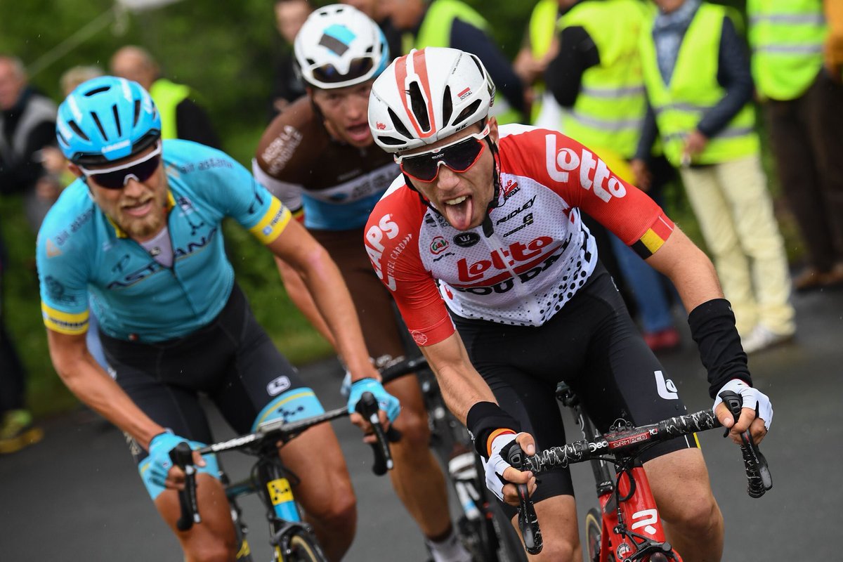 Close but no cigar 😝 Disappointed we could not make it to the finish line! (📸 <a href="/GettySport/">Getty Images Sport</a>) #Dauphine19