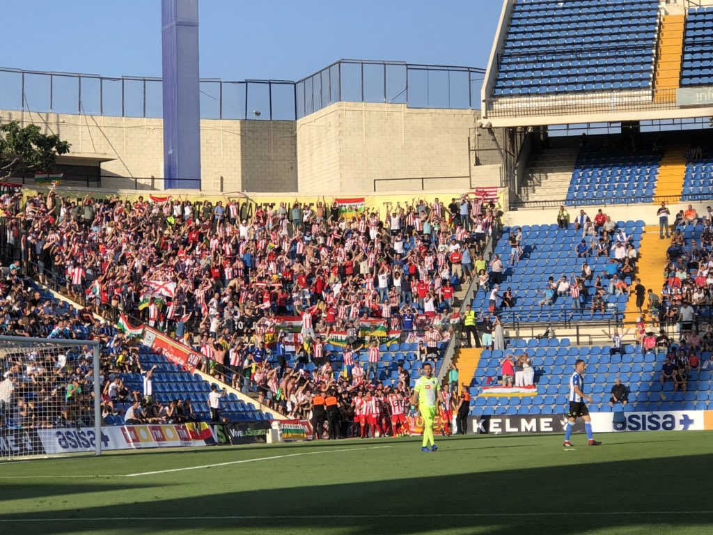 UDLogrones's tweet photo. ⏱️ Min. 46 | 0-1 | ¡GOOOOLL Olaetxea nos adelanta nada más regresar del descanso!

#TuSueñoEsNuestroSueño #GanarAlHercules #HCFvUDL https://t.co/nJnkLdWE6G