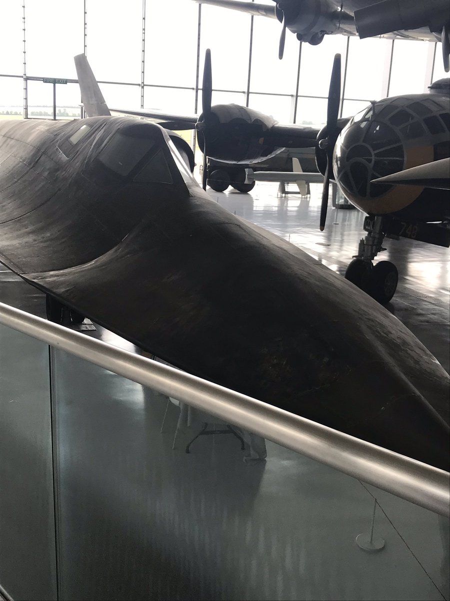 SpiderIOE's tweet photo. We had the BEST time at Duxford! Some of us now even want to be pilots! Here’s a picture of Miss Burnford’s favourite plane- The BlackBird,the worlds fastest air breathing plane. Built for stealth and speed,it was a spy plane in the 1960s. It can outrun a missle! Now that’s cool! https://t.co/GVDGyQIkJN