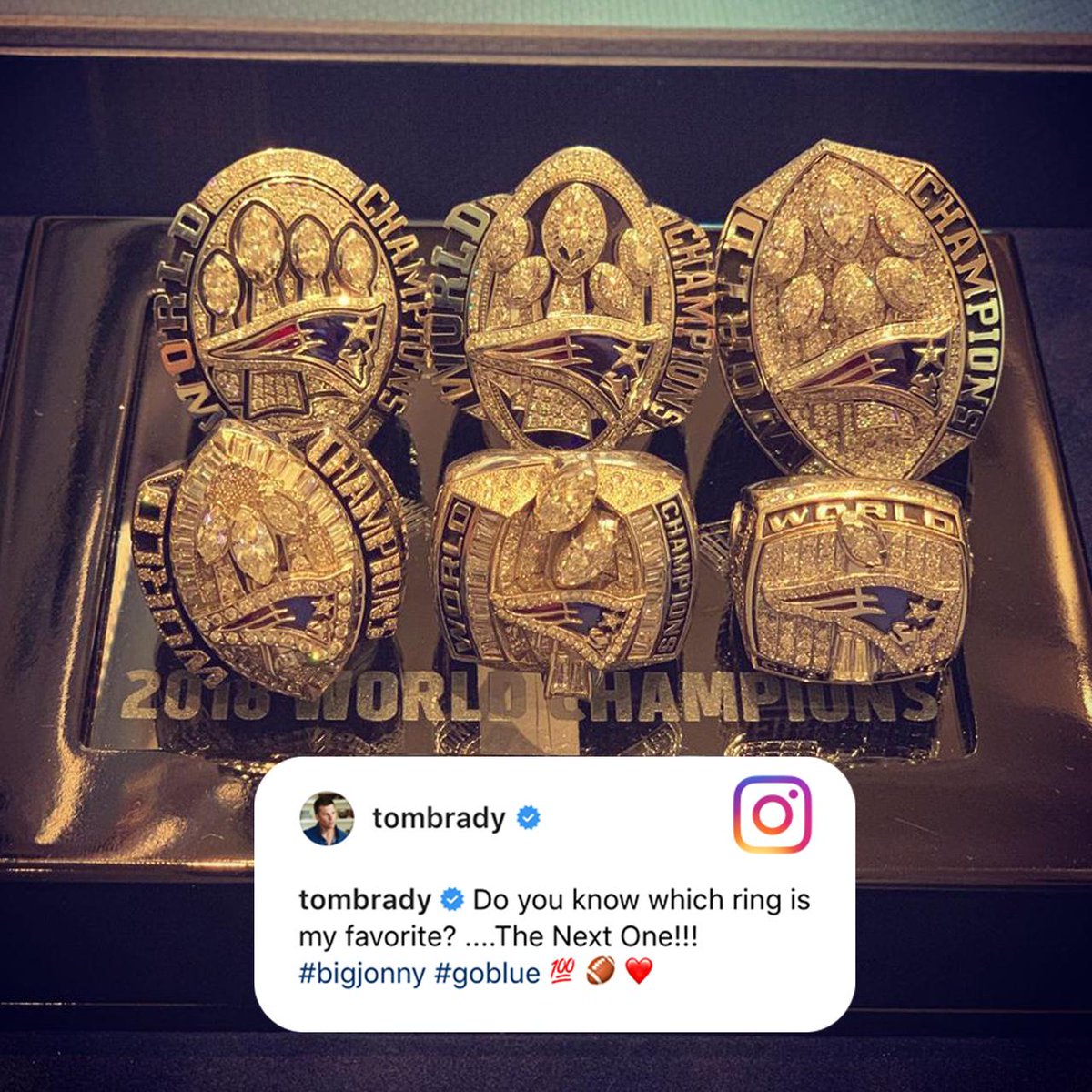 SportsCenter's tweet photo. Tom Brady doesn't have his favorite ring yet 👀 https://t.co/y9DJXPQEil