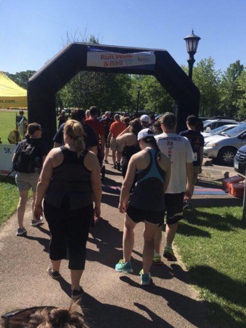 Mavathon's tweet photo. This weekend we had these three ladies, Cat, Dakota and Kelly, participate in the Run, Walk and Roll 3k with Gillette at Como Park in St Paul! https://t.co/zwZEkg6ukl