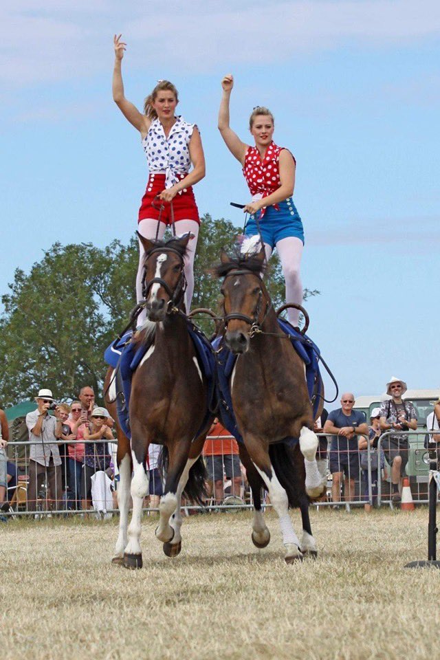 Netleysteam's tweet photo. Don't forget to catch Rosie, Imie and Helen from Galloping Acrobatics featuring the lovely Casper and Tinker performing their equestrian Razzle Dazzle in the main arena
July 26th 27th and 28th https://t.co/e8KIS3DmkL https://t.co/e3XPBaddnu