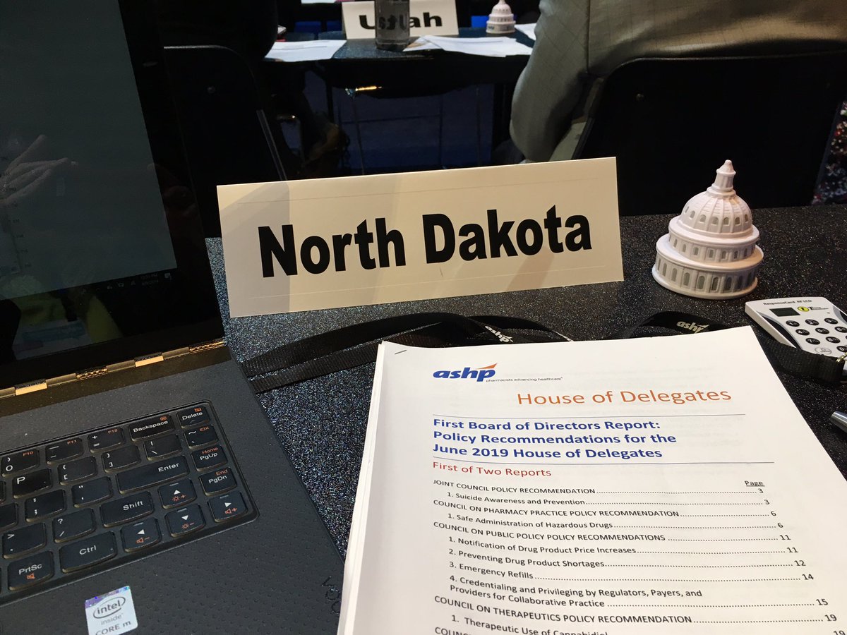 First Meeting of the ASHP House of Delegates is underway! <a href="/ASHPOfficial/">ASHP</a>