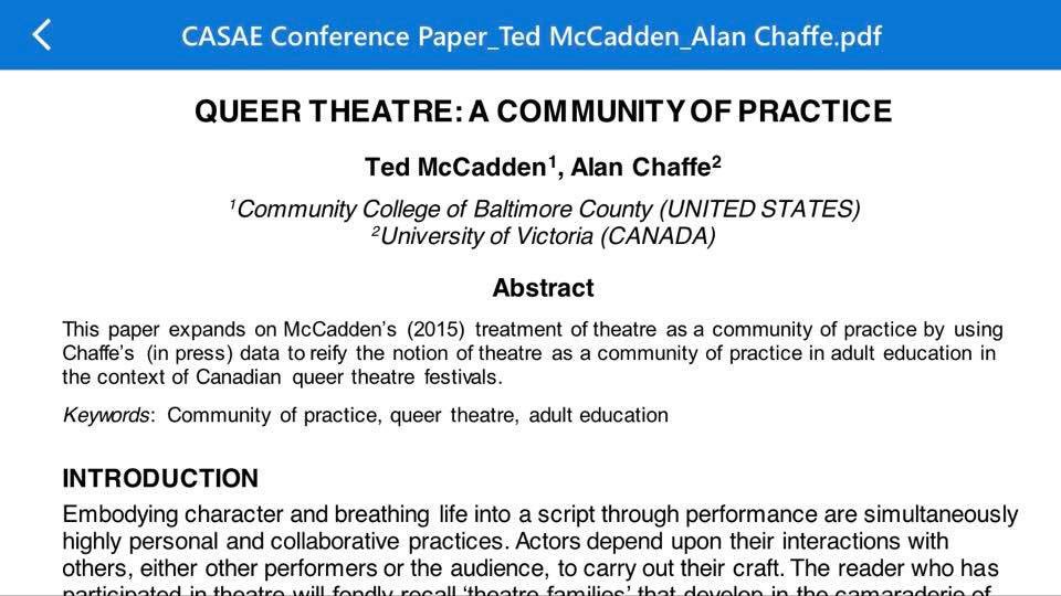Alan_Chaffe's tweet photo. Three research paper presentations &amp; one poster presentation later...I’m tired! It’s been a wonderful ten days of back-to-back conferences. Thank you CASAE - ACÉÉA &amp; @2019Aerc So grateful for all that I have learned and for the fabulous people that I have met! https://t.co/OFpTtRthqO