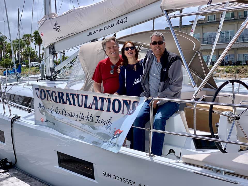 JeanneauAmerica's tweet photo. Congrats on the delivery of your Sun Odyssey 440 and welcome to the Jeanneau Family β€οΈ β΅
β’
β’
β’
πΈ @CruisingYachts #JeanneauOwners #JeanneauSail #SunOdyssey #SunOdyssey440 #SO440 #Jeanneau440 #440 #awardwinning #FamilySailing #Jeanneau #SanDiegoSailing https://t.co/fe3cgNDh5a