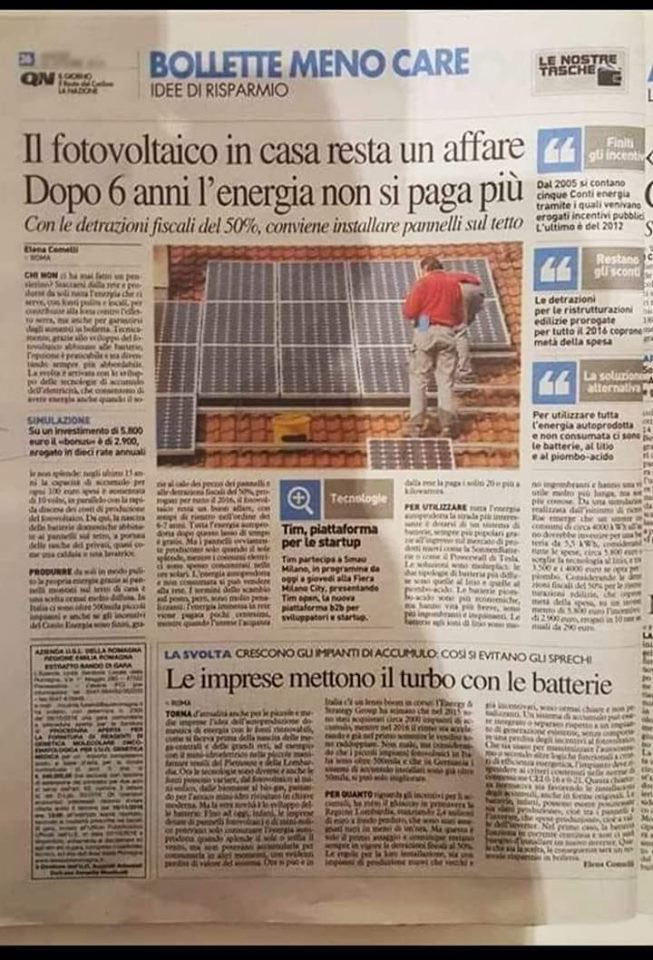 Ormai è un dato di fatto ...... nonostante la resistenza degli IDIOTI !!! #energy #green #greenenergy #rinnovabili #energiarinnovabile #consulenzagratuita #diagnosigratuita #detrazionifiscali #luce #bollette #risparmioenergetico #sostenibilita #fotovoltaico