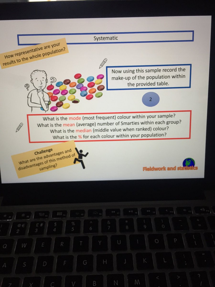 ploguey's tweet photo. Teaching sampling methods to Year 12 last week: Smarties all the way!  Great find on @geogteam. https://t.co/NeEPkEn2YU