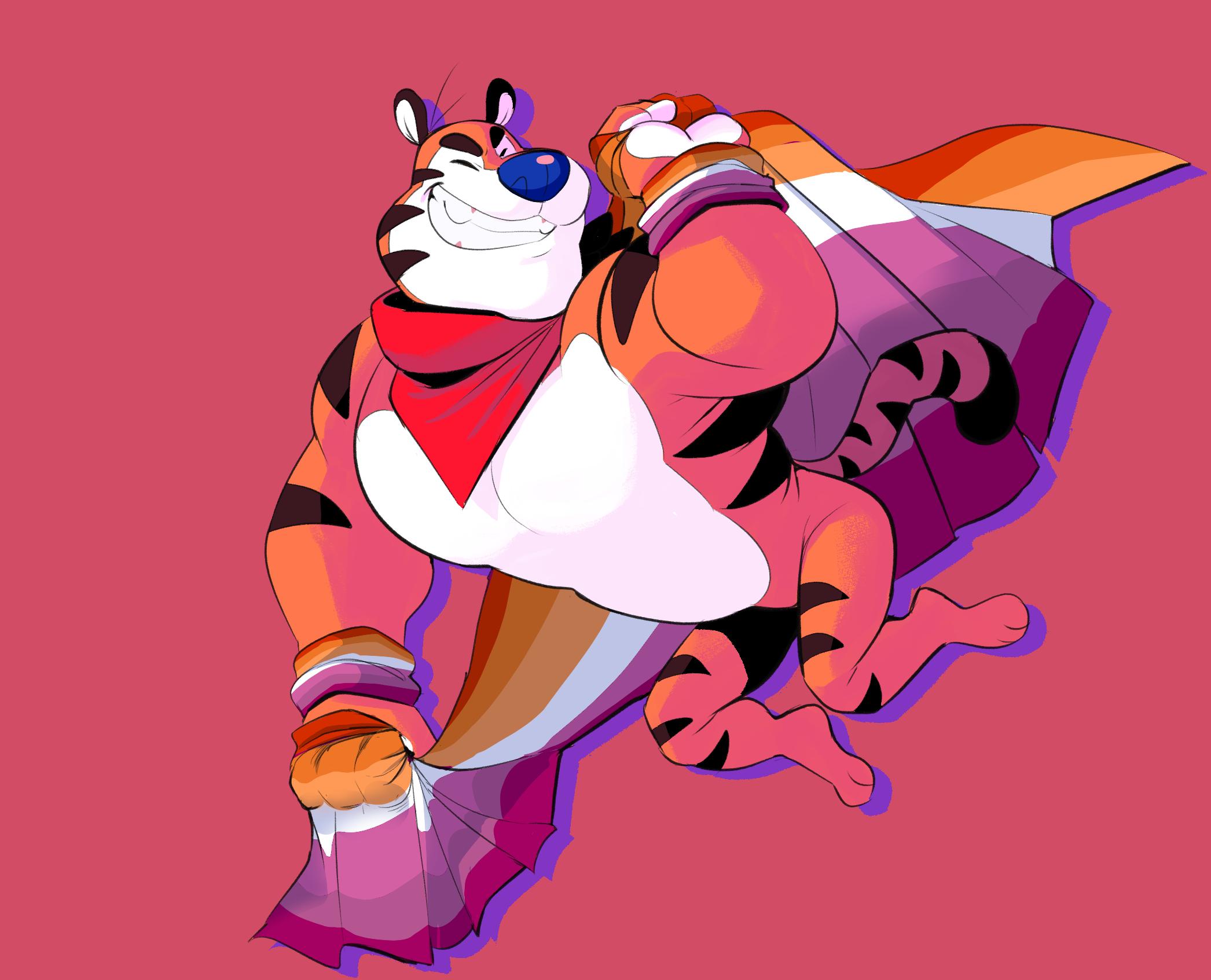 YES LESBIAN SUPPORTING TONY THE TIGER, thank you so so... 