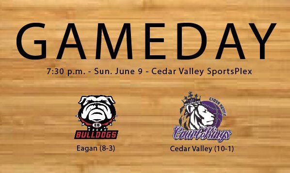 CVCourtKings's tweet photo. Big one today! It’s game day!
CourtKings vs. @EaganBulldogs
📍@CVSportsPlex (300 Jefferson St, Waterloo, IA)
⏰ 7:30PM
🎙@johnleo38
📻 @CVSportsNetwork https://t.co/CdhZV75N4w
#EAGvsCV #ALLIN #CKFamily https://t.co/B7jiwpYJBe
