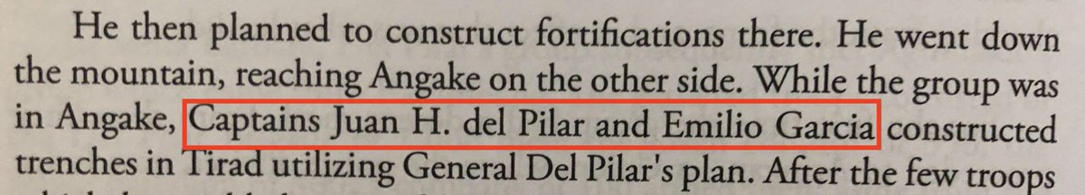 “But Juanchito can be someone else!” you might say. Vicente Enriquez actually mentioned a “Capt. Juan del Pilar” present in Tirad and was with the company of an “Emilio Garcia” who was also mentioned from Jose Enriquez’s account. These two were in charge of constructing trenches.