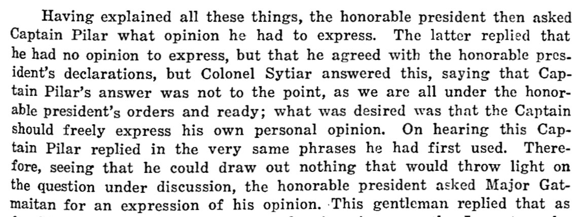 Dec. 16, 1899: Aguinaldo called for a council meeting and Juan was part of it. Interestingly, he didn’t seem to have an opinion of his own 