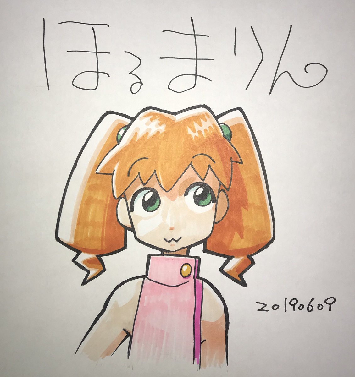 ほるまりん先生の事前コミッションで描いて頂いたカリンちゃん&ミニ