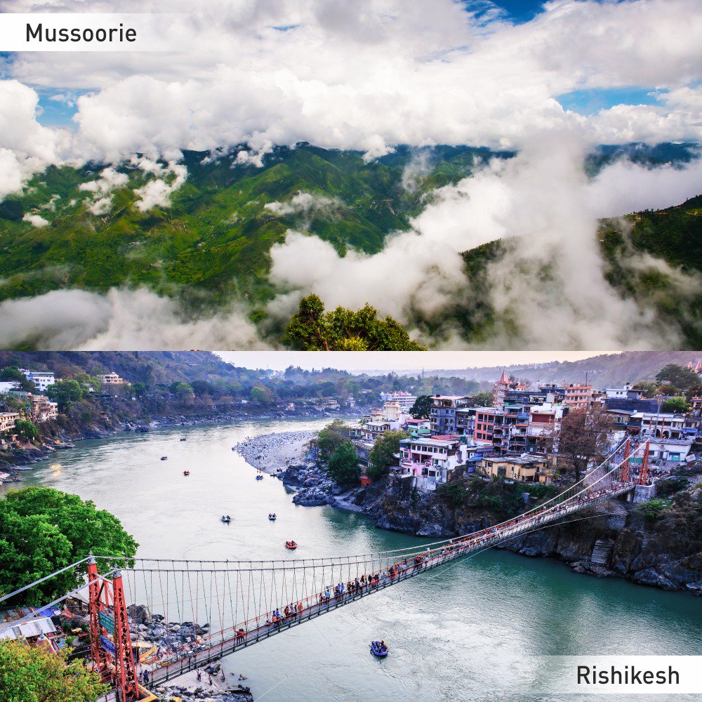 UTDBofficial's tweet photo. Which Famous tourist place you would like to visit in Uttarakhand? #SimplyHeaven #PollContest
a) Rishikesh
b) Mussoorie https://t.co/yLGG81deSX