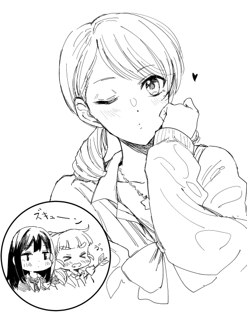 ビジュアル特化の加蓮ちゃんに胸キュンなりんなおのらくがきです 