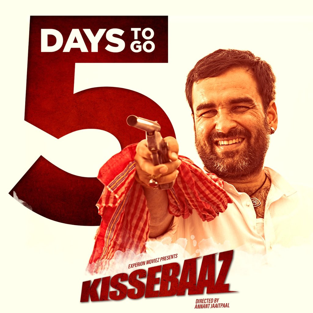 kissebaaz's tweet photo. Intezaar ki ghadiya huyi kam,
Sirf 5 dino main aa rahein hai hum.

#Kissebaaz Directed by @annantjaaitpa1l releasing in cinemas on June 14.

@TripathiiPankaj @PicturesPVR @ExperionMoviez @ZeeMusicCompany #SanjayAnand https://t.co/5qLSSIh5GF