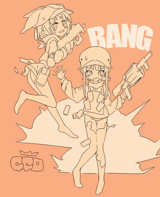 装備の耐久値よりも個体ステータスの方が上回っていたため
地雷トラップでボトムだけ破損してしまったフカ次とレンさん 