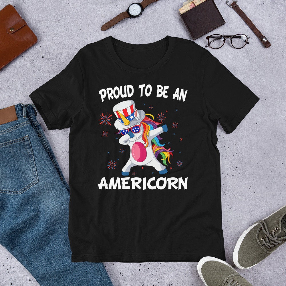4th of July Dabbing Unicorn Americorn All Over Toddler T Shirt