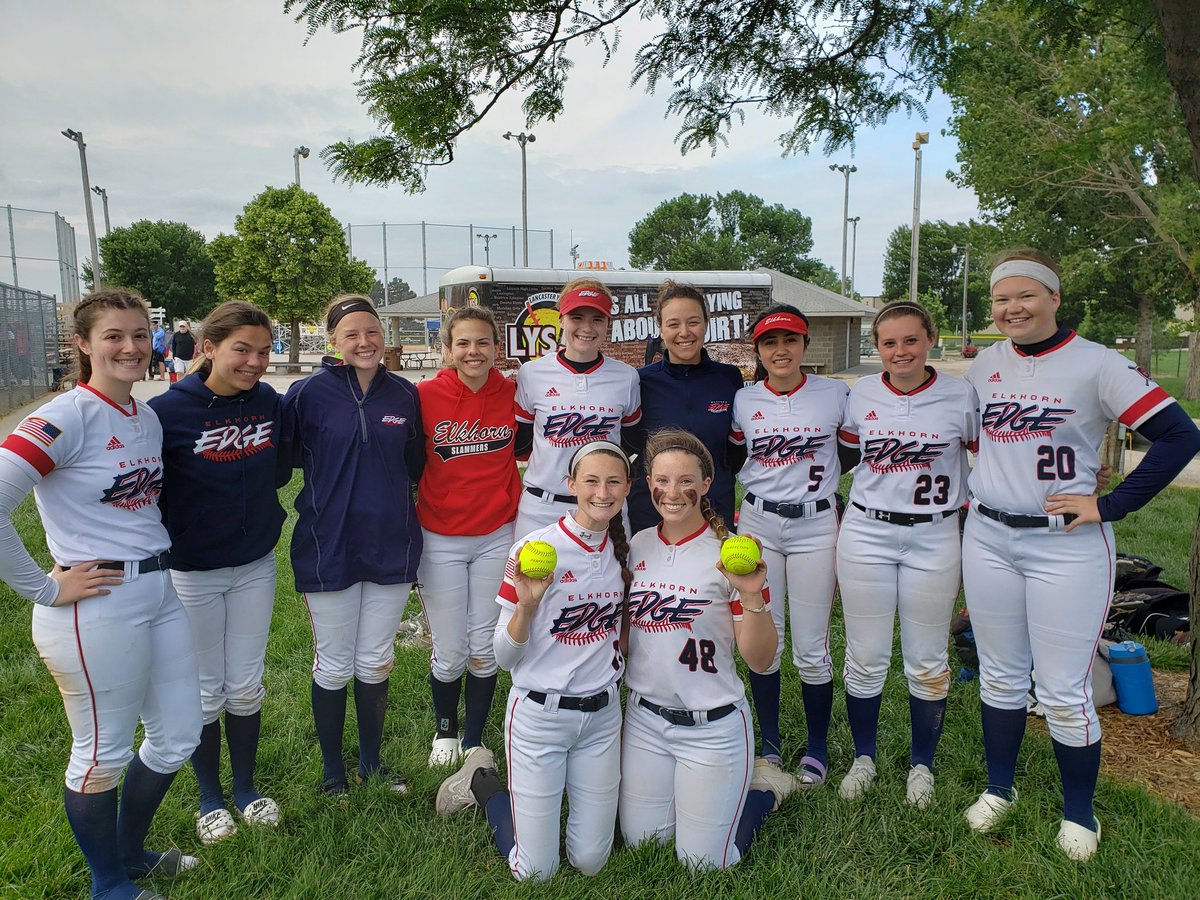 Elkhorn_Edge02's tweet photo. Great start to LYSA classic gold bracket play with a 10-1 win over Omaha Warriors!! @_clairelyons_ and @paytoncooleyyy hit home runs!! Semifinal game against @FremontForce Cornett at 11! Let's keep it going! #FTG https://t.co/wxegGKvdEF