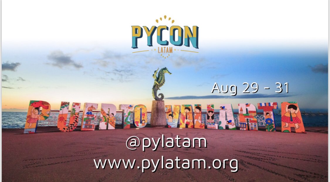 dennyperez18's tweet image. Wondering how would be a the first @PyLatam ?
The venue is an ALL-INCLUSIVE! 🏨
That means you won’t have to spend extra on meals, beverages or transportation.
3 days of talks
2 tracks of talks in english and spanish
Buy ticket!
pylatam.org/en/tickets/
#pycon #PyConLatam19