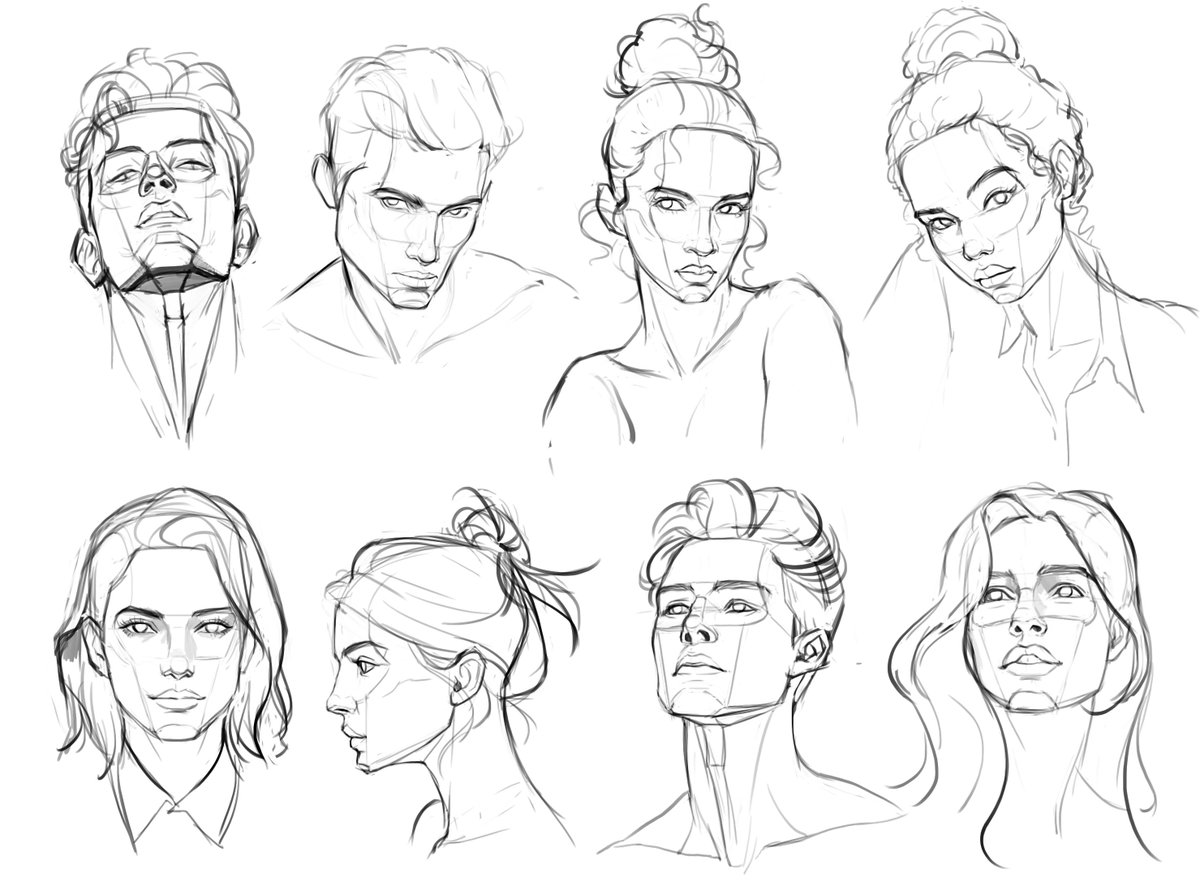 얼굴연습연습연습 얼굴 살짝 돌리거나 살짝 들거나 하는 애매한 각도 어렵다ㅠ, image size:1200x895