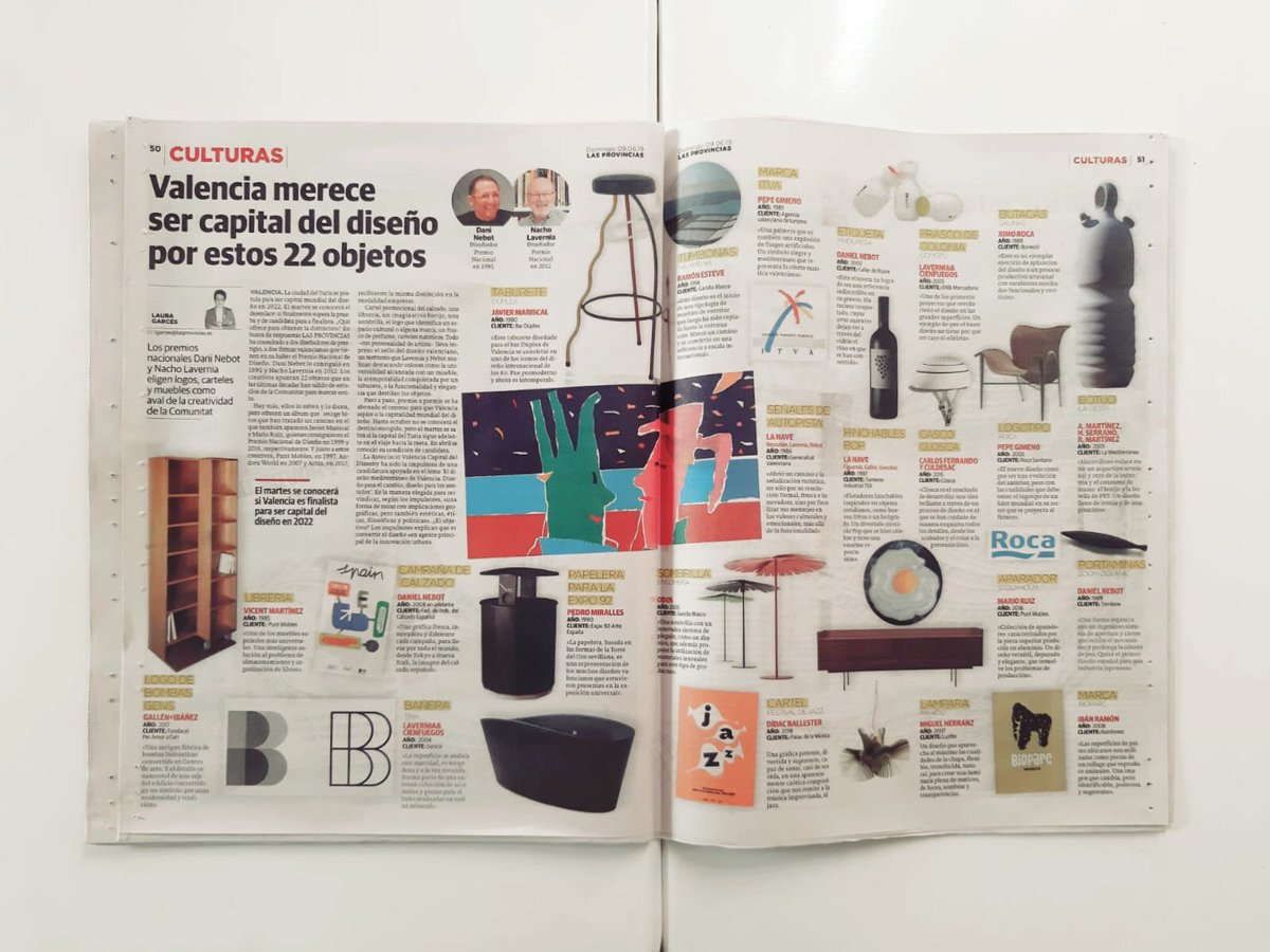 CarletsValero's tweet photo. En poco menos de 48 horas conoceremos si #València será una de las ciudades finalistas para ser Capital Mundial del #Diseño en 2022. 👍📝 Yo, estoy con @DesignVLC, ¿y tú? 📊 En @lasprovincias recopilan 22 hitos del #diseño valenciano. #WDC2022 #dissenyvalencià #disseny #design https://t.co/NfkoS7yt5r