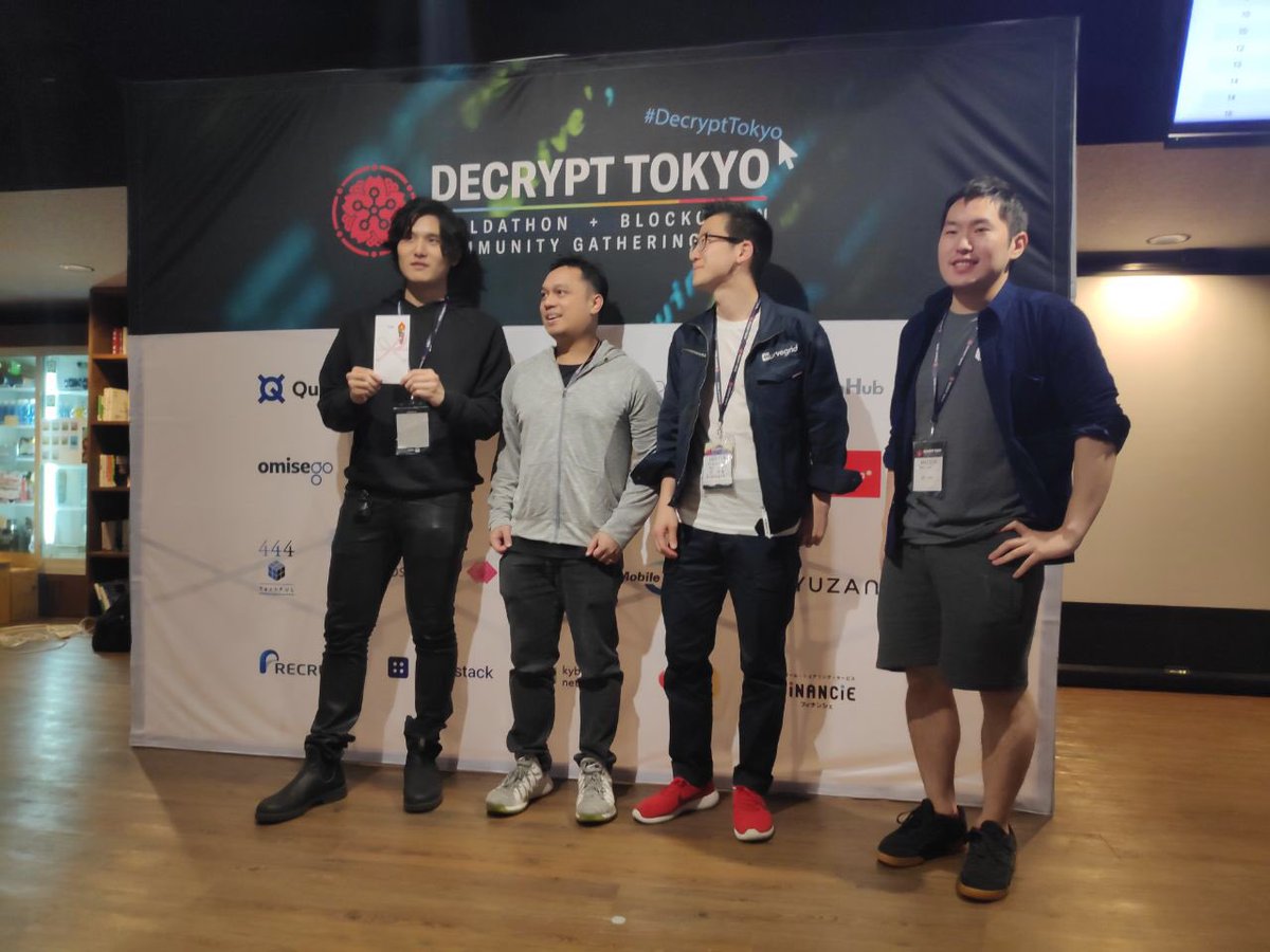 kybernetwork_JP's tweet photo. 二日間に渡るハッカソン、Kyberチームがスポンサー&参加者として楽しませていただきました!
全てのプロダクトに思考の結果が表れており、大きな刺激となったイベントでした。またどこかでKyberと開発しましょう🛠
ありがとうございました!
#DecryptTokyo https://t.co/kKpOZCNDfV