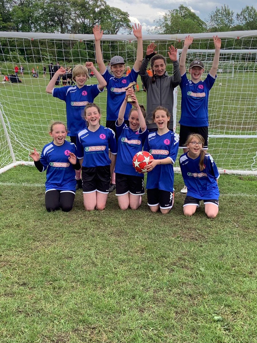 Huge thank you to our shirt sponsor <a href="/JTAtkinsonBM/">JT Atkinson Builders Merchant</a> and our hoodie sponsor @JonesAccountant  . The girls did you proud today winning the <a href="/WagjfcFootball/">Wetherby Girls</a> gala in some style ⚽🏆👏