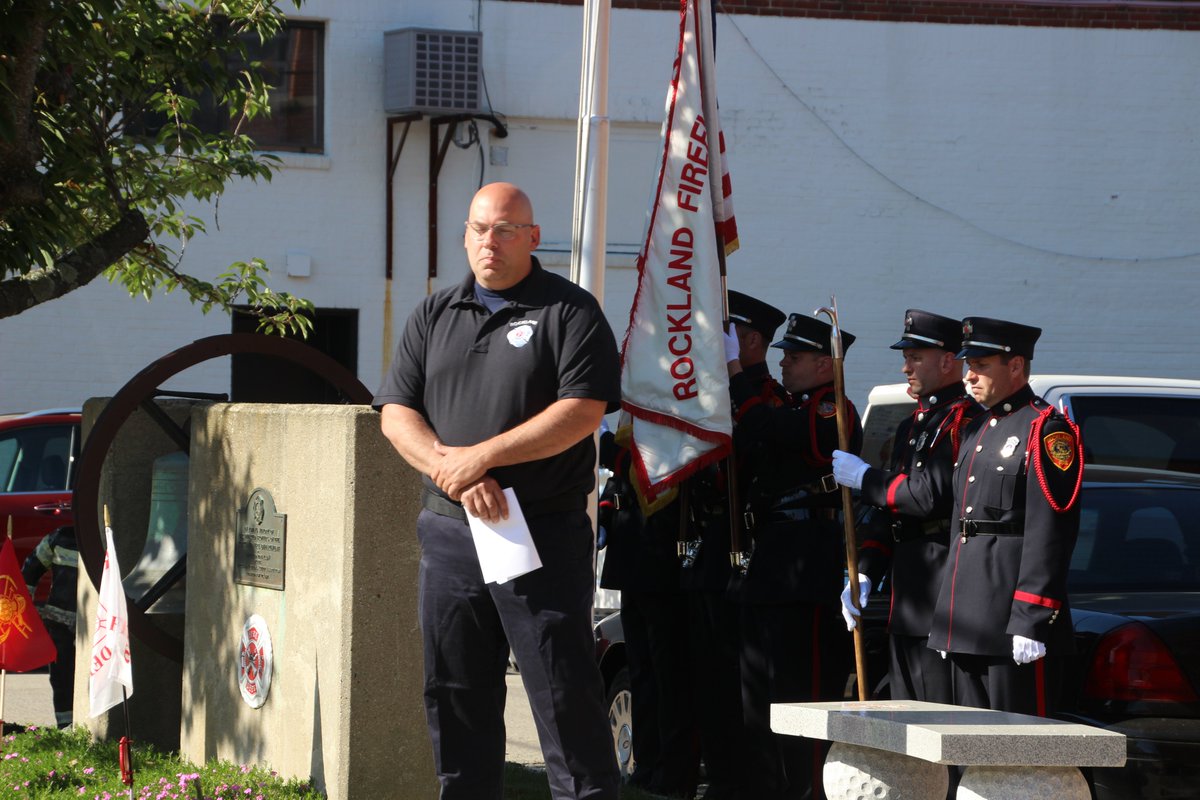 RocklandFire's tweet photo. The second Sunday in June is Firefighter Memorial Sunday in Massachusetts. On this day we honor and remember those firefighters that have gone before us.
This morning a ceremony was held at our Monument remembering those Rockland Firefighters who have passed. #FirefighterSunday https://t.co/4IIjvYILiq