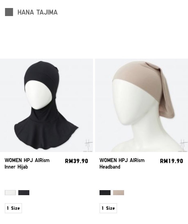 inner hijab uniqlo